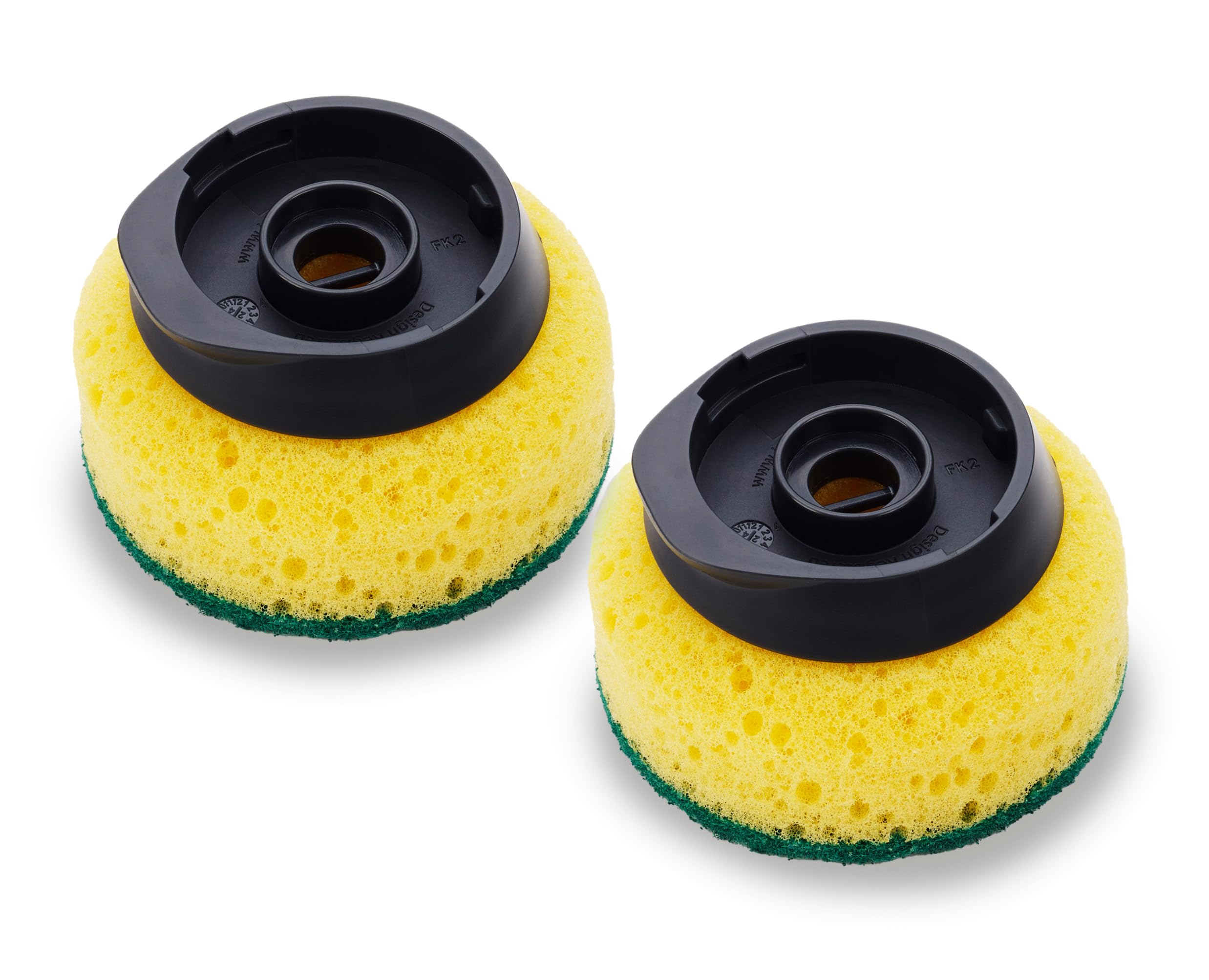 Joseph Joseph SinkTech Kitchen Sponge Replacement Heads - Pack of 2, Non-Scratch Abrasive Pads, Pan Scraper