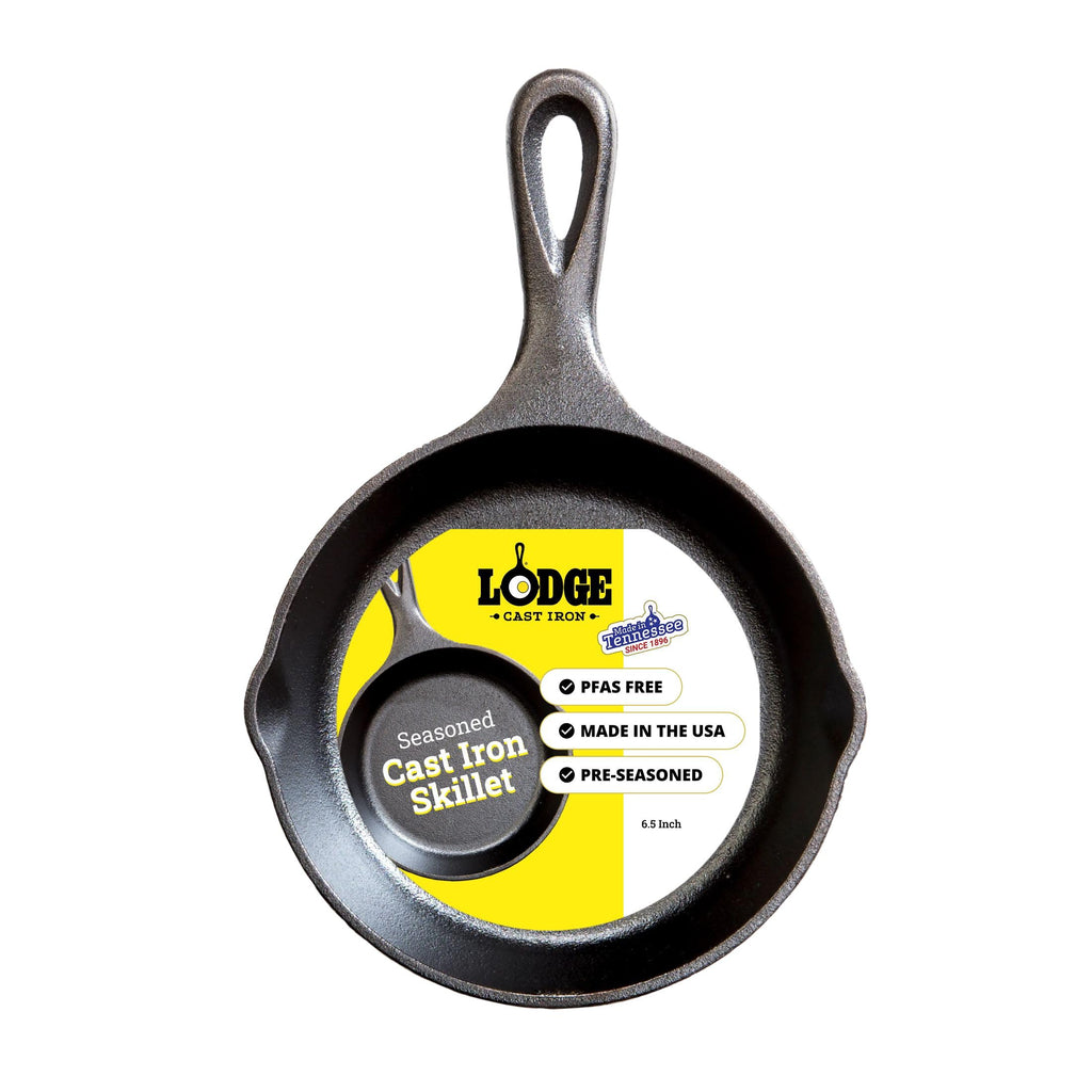 Lodge L3SK3 6-1/2-Inch Logic Pre-Seasoned Skillet (Black)