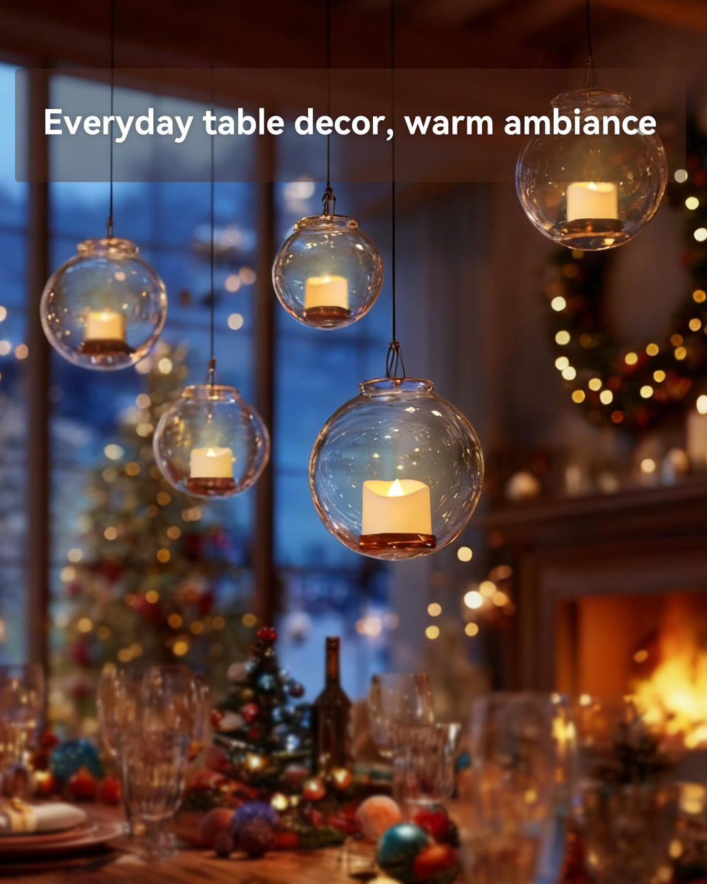 AMAGIC 24 Pack Battery Tea Lights, Flameless Candle Electric Flicker Tealight Realistic Bright for Votive, Valentine's Day, Anniversary, Special Holiday Decoration