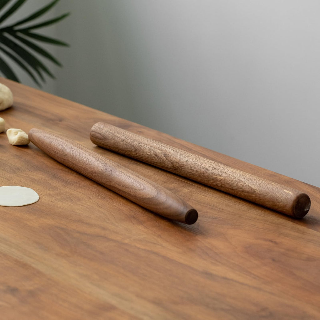 Muso Wood Walnut Rolling Pin for Baking (Walnut 15-3/4 Inch)