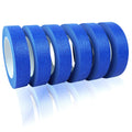 Blue Painters Tape, 6 Packs Painter Tape for General Purpose Use, UV Anti Residue Free, Wall Painting Masking with Sharp Lines for Painting Job, 24mm X 50m X 6 Rolls, 300m in Total.