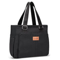 Large Women Lunch Bags for Work/Insulated Adult Lunch Box for Women/Leakproof Cooler Lunch Tote Bag with Storage Pocket. Reusable Lunch Cooler Purse for Work Picnic Hiking 12L, Black