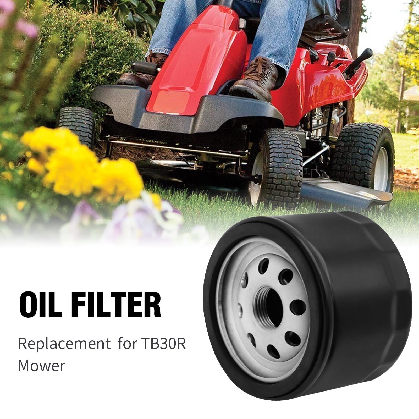 laffoonparts 951-12690 Oil Filter Fuel Filter Kit with Spark Plugs Fit for Craftsman LT3800 Cub Cadet CC30 MTD 4P90HUA Troy Bilt Motor Lawn Mower Engines Replaces#751-12690 751-11501