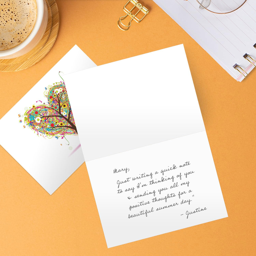 Seasons of Life Note Card Assortment Pack - Set of 24 cards - 4 designs blank inside - with white envelopes (54043)