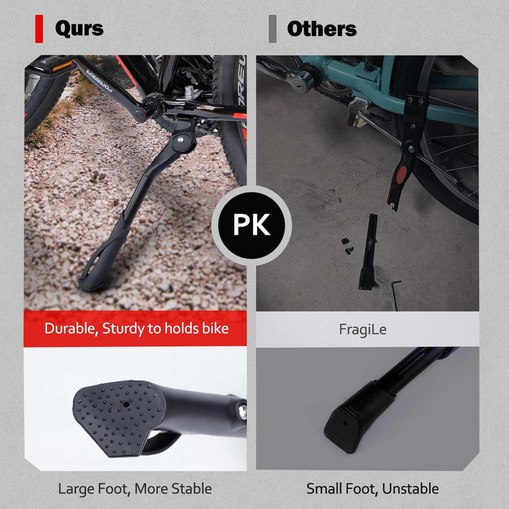 CYFIE Bike Kickstand, Center Mount Bicycle Kick Stand for Adult Bike 22 24 26 inch Wheel, Universal Adjustable Kickstands for 22" - 26" Adult Mountain Road Bike