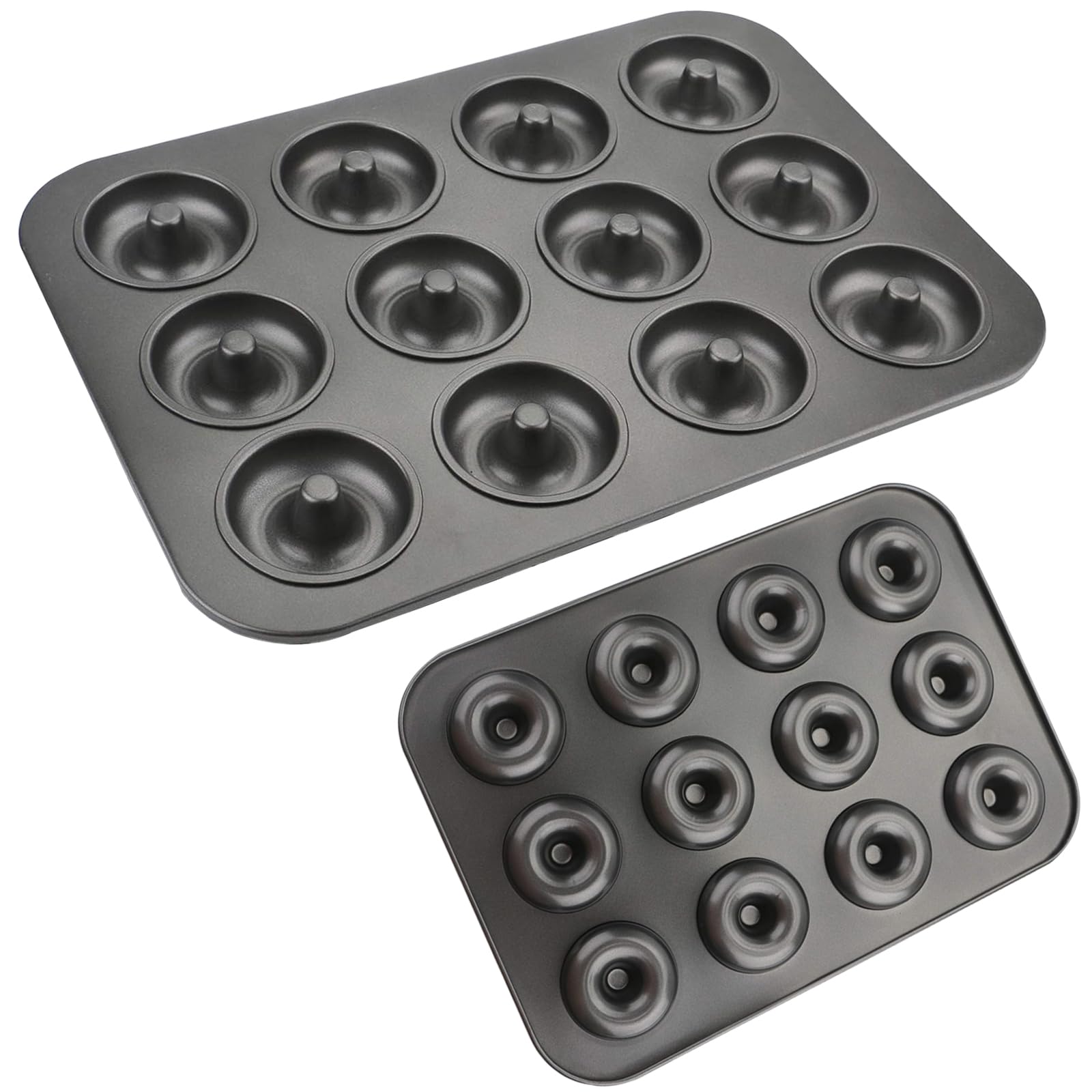 2 Pack Donut Pan,Non-Stick Donut Pan,for Oven Microwave Freezer Safe