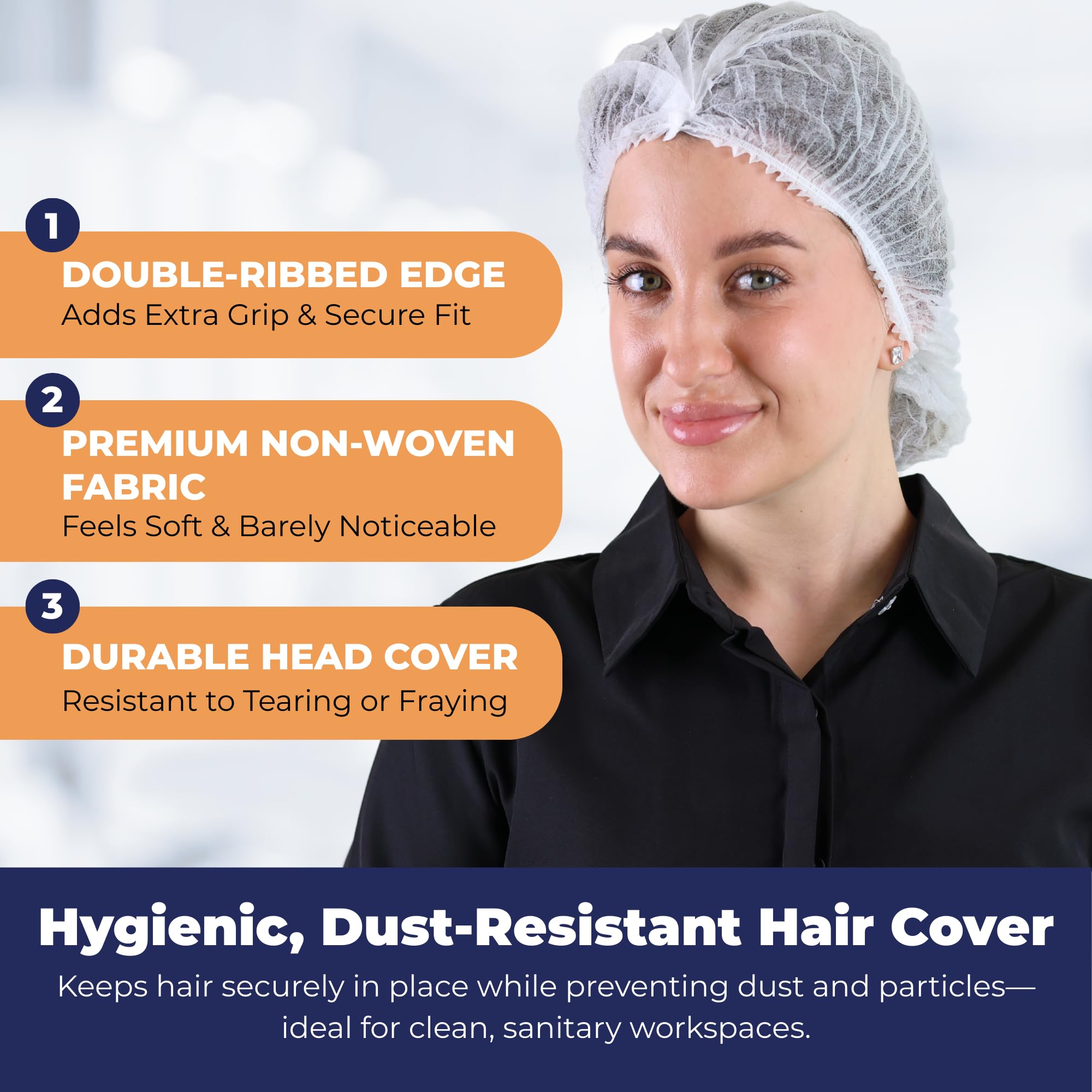 100 Pack Hair Nets 24 Inch White Invisible Mesh Nylon Hair Net Food Service Elastique Cheveux Kitchen Bun Bouffant Wig Cap Hairnet Food Service Massage Labs Salon wrap
