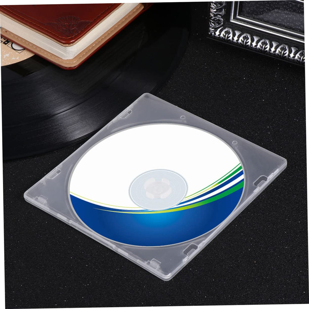 Cabilock Double Cd Jewel Cases Transparent DVD Holders Clear Cd Storage Cases for Compact Disc Protection and Portable Organization
