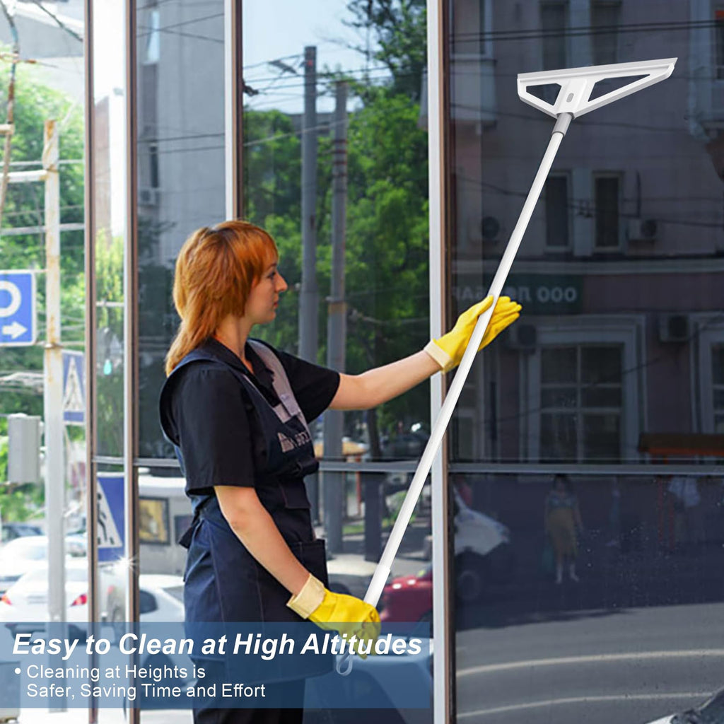 Magic Broom,Magic Scrub Broom Squeegee, Multifunction Magic Scraper with Extension Iron Pipe Spraying Poles More Durable Water and Dust Remover Flex Silicone