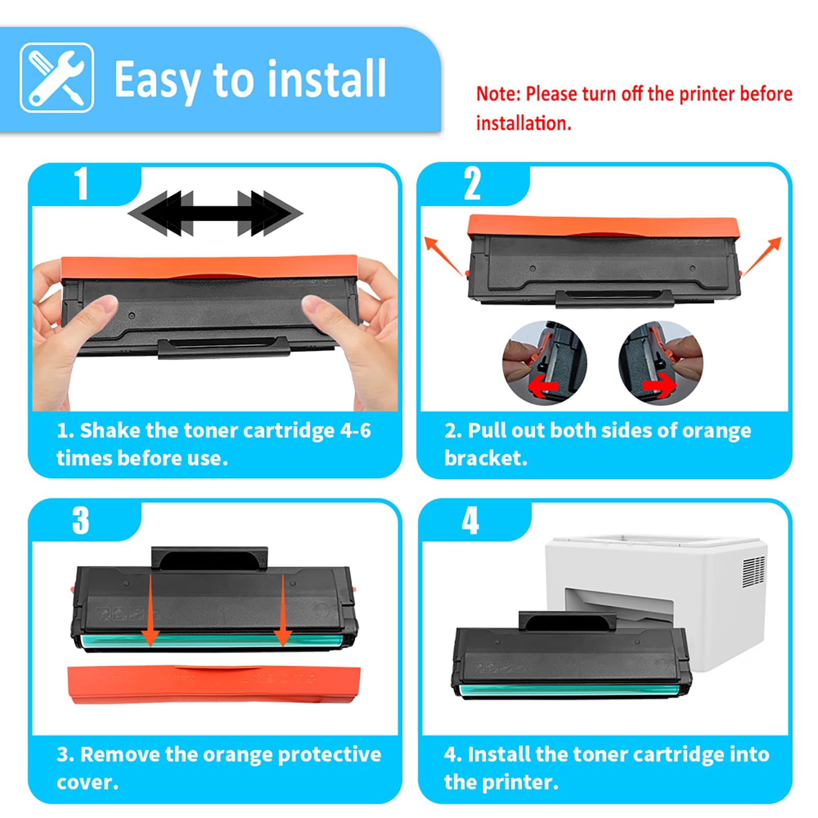 LAIPENG PB211 PB-211 PB 211 PB-211EV Compatible Toner Cartridge for P2500W P2502W M6500NW M6550NW M6600NW M6552NW M6602NW Printer Yeilds up to 1600 Pages (Black 1-Pack)
