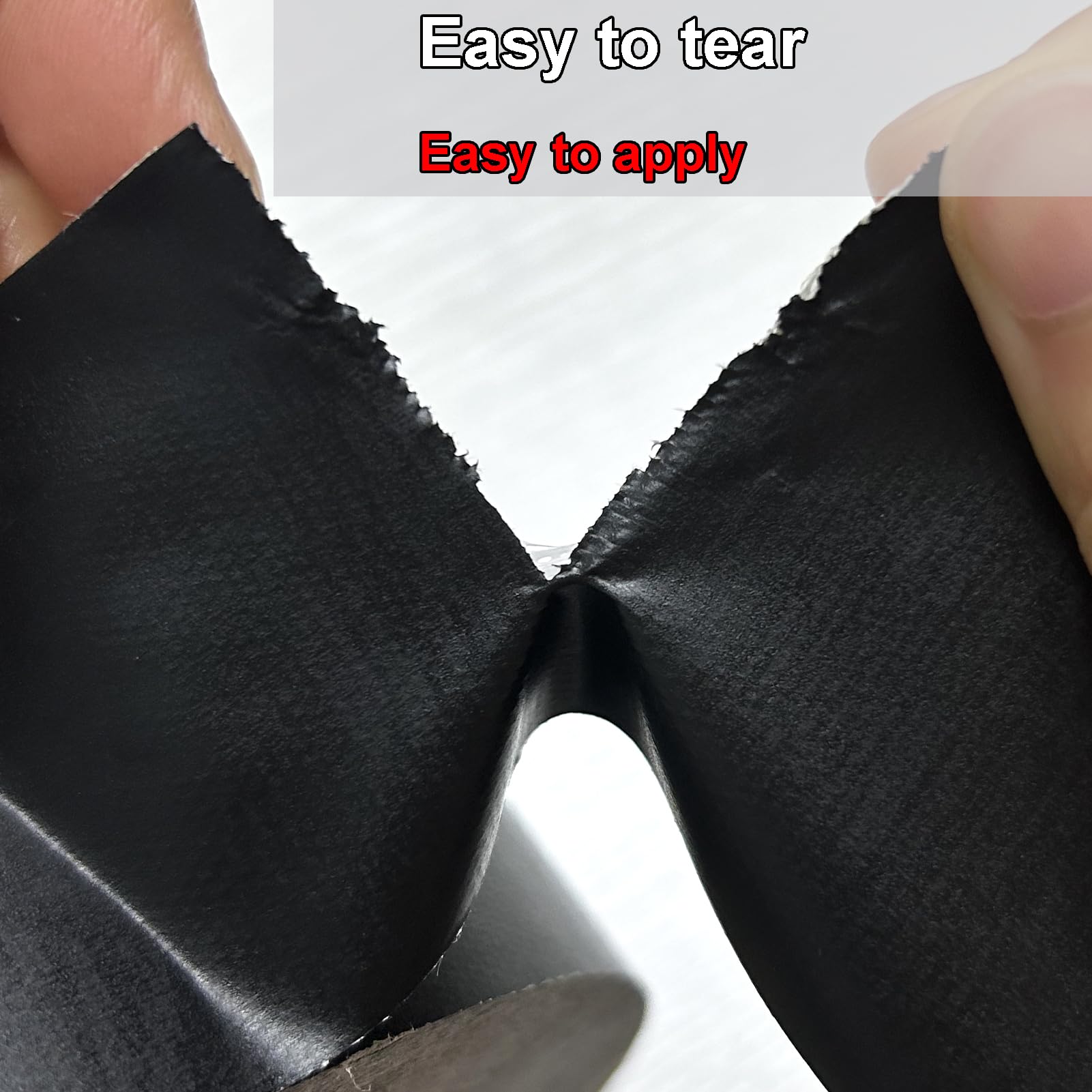 AMOGATO Heavy Duty Duct Tape Black 2 Pack, 3 Inch x 30 Yards Extra Wide Waterproof Tape, Industrial Strength Professional Grade Adhesive for Carpet Securing, Labeling & Outdoor Repairs