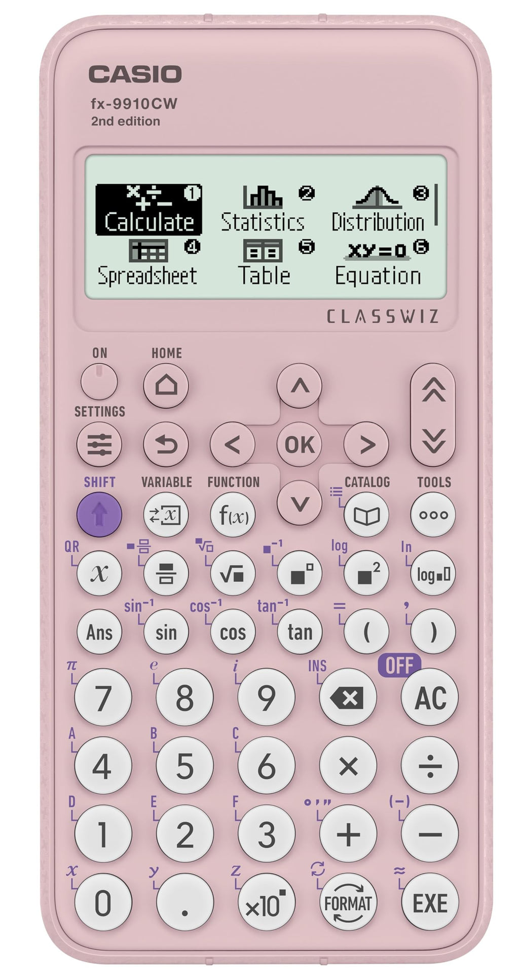 CASIO fx-9910CW Classwiz®, Advanced Scientific Calculator | Pink