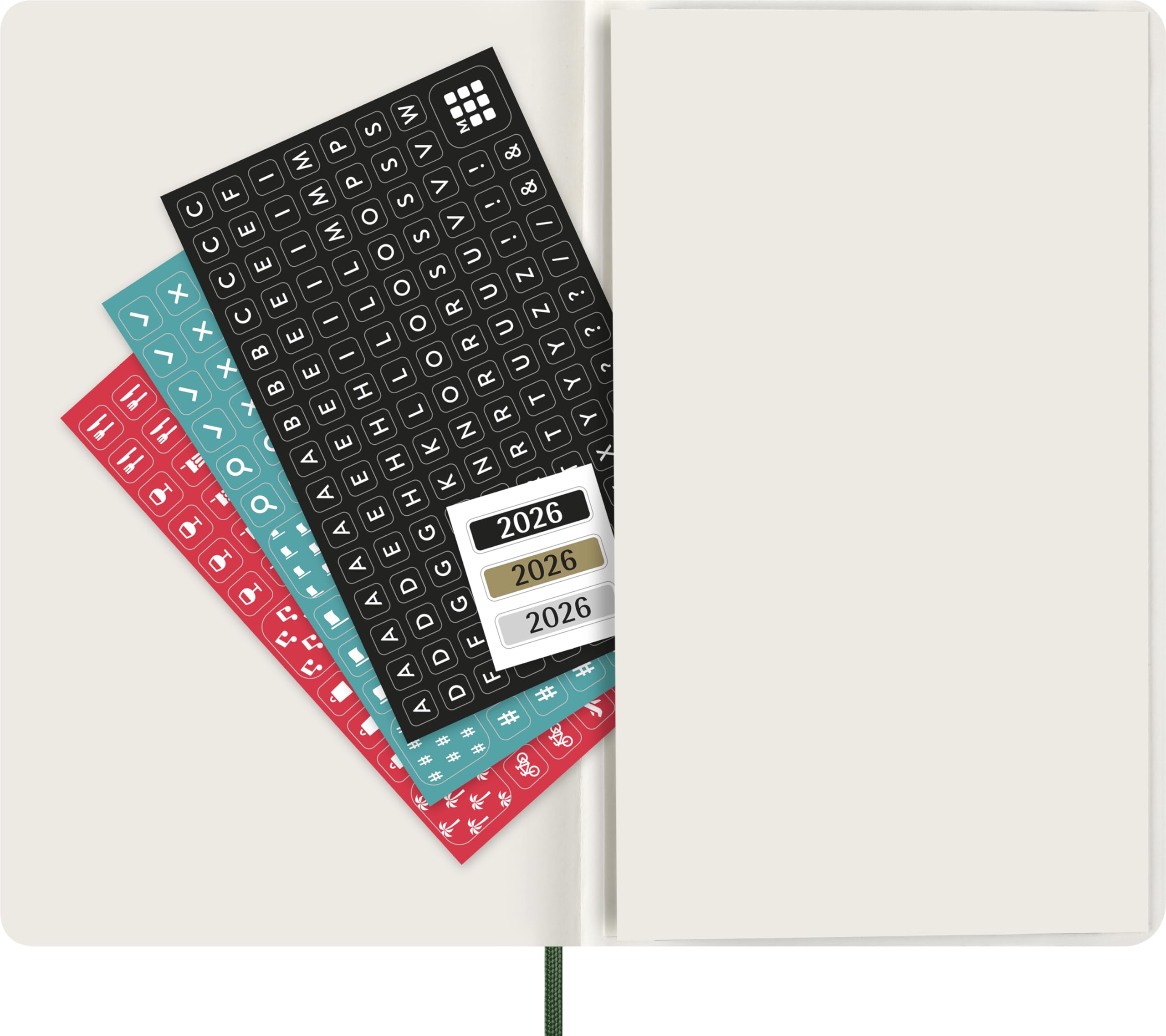 Moleskine Classic 12 Month 2026 Daily Planner, Soft Cover, Large (5" x 8.25"), Myrtle Green, 400 pages