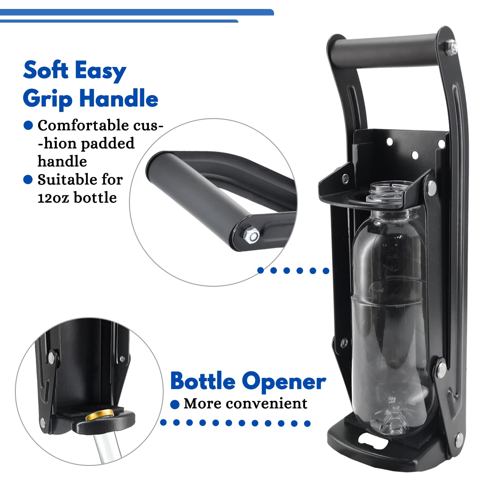 Can Crusher Wall Mounted, Heavy Duty Can Crusher for Recycling, Suitable for up to 500ml Beer/Soda/Caned Drinks for Tall Cans by MinliGUY