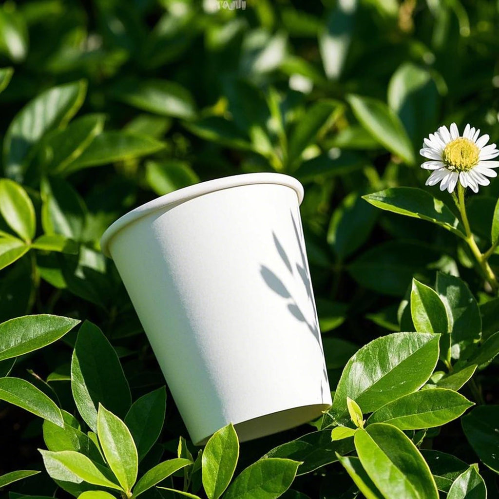 FUNSUEI 400 Pack 4 oz Disposable White Paper Cups, Bulk Food Grade Hot Coffee Cups for Home, Travel, Parties, Recyclable