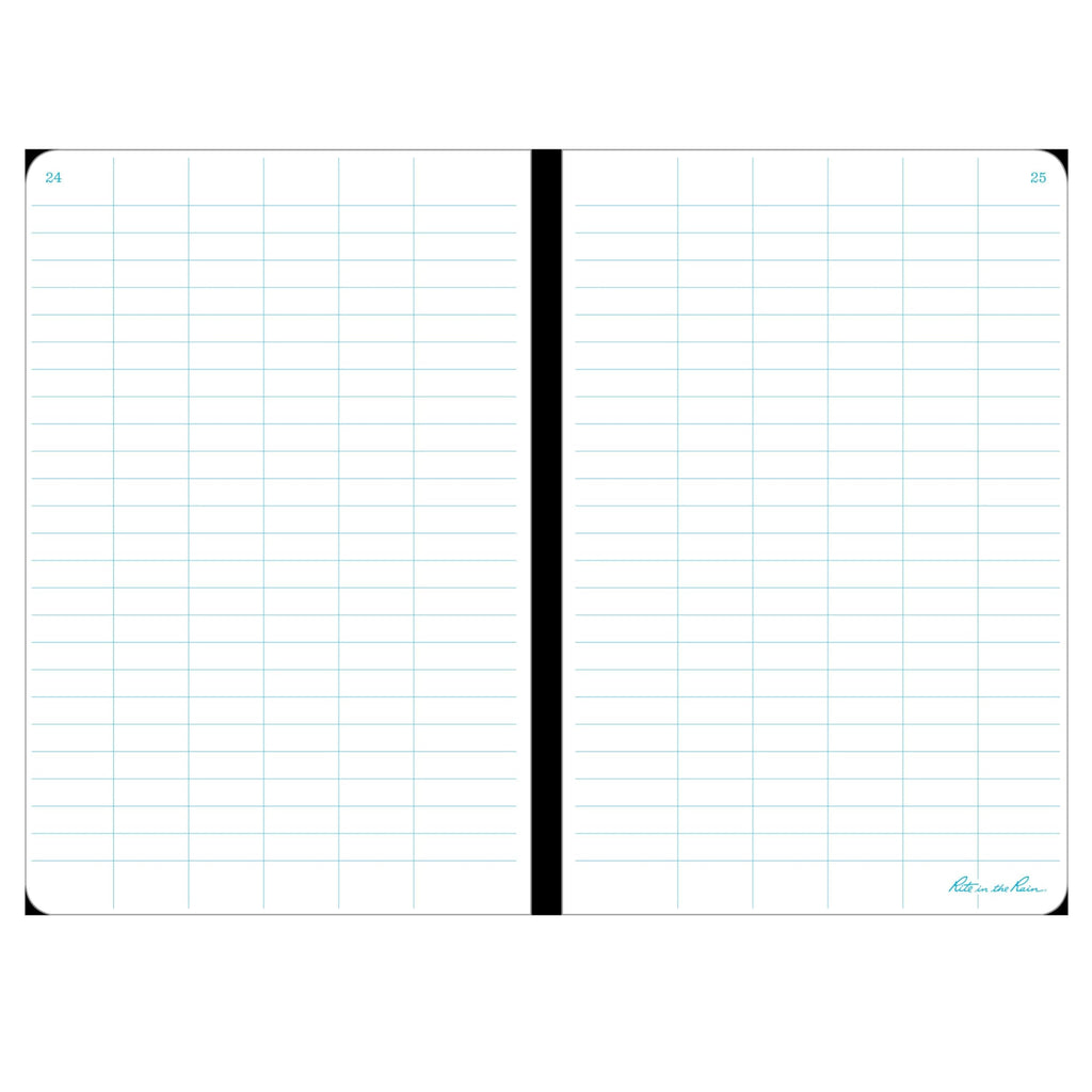 Rite in The Rain All-Weather Stapled Notebook, 4 5/8" x 7", Yellow Cover, Level Pattern, 3 Pack (No. 311FX)