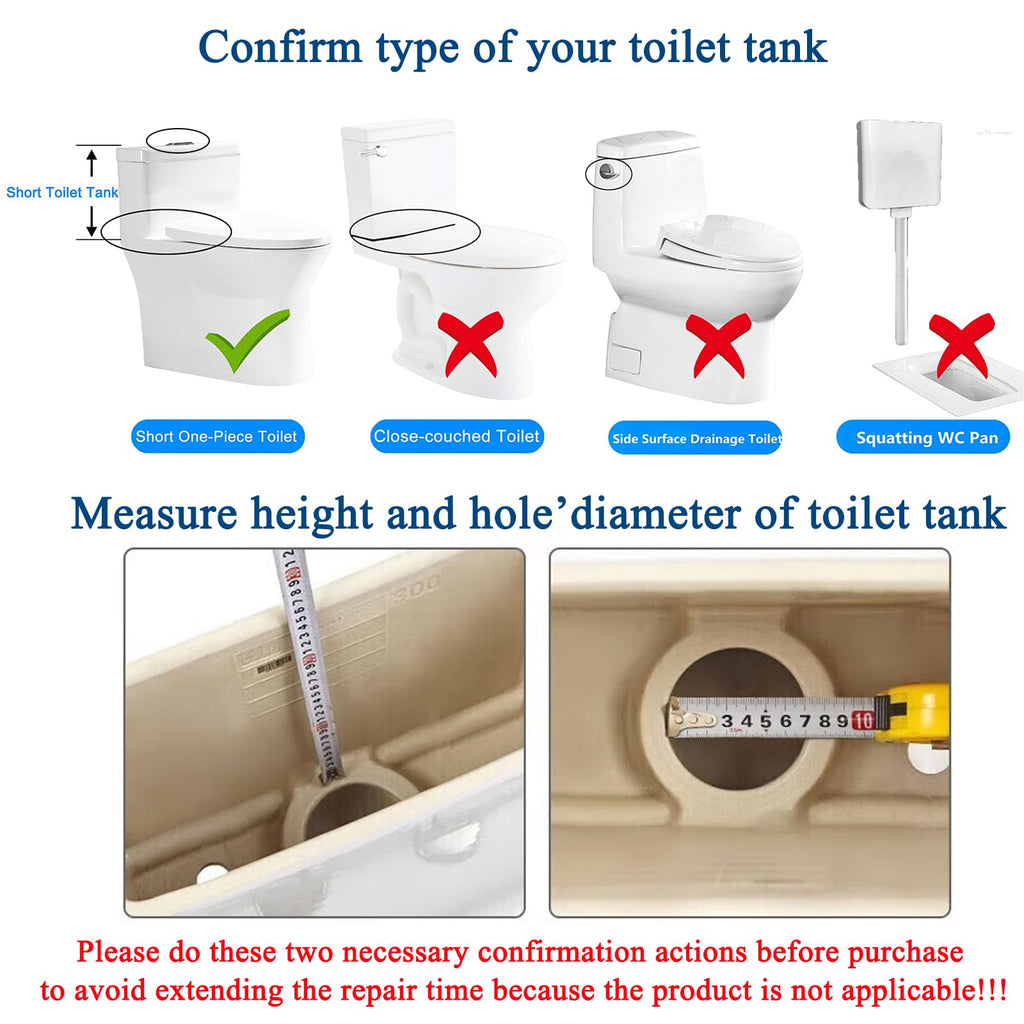 Toilet Flush Valves 2-Inch Replacement Valve Kit Assembly for One Piece Dual Flush Drain Valve Repair Compatible with TOTO THU338N