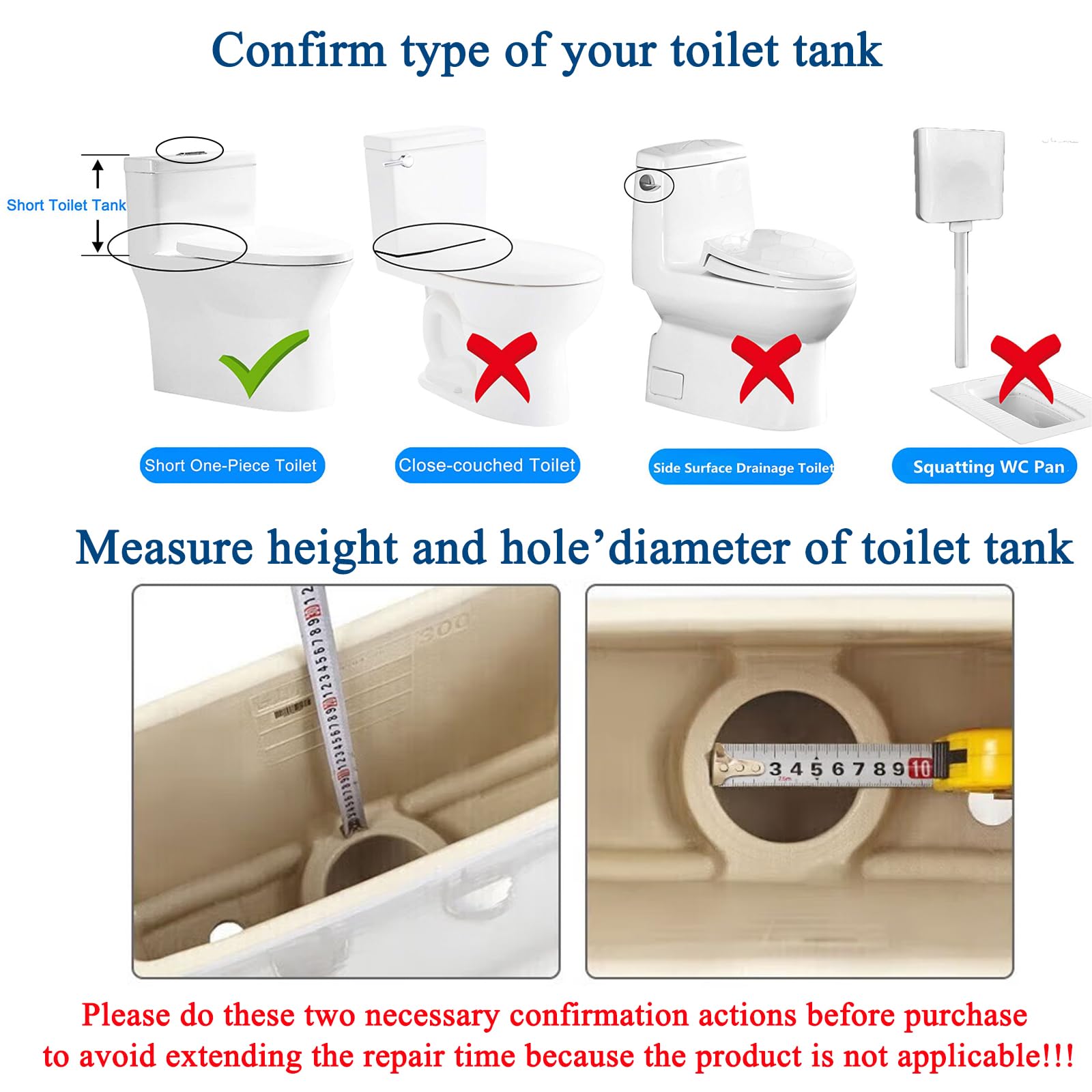 Toilet Flush Valves 2-Inch Replacement Valve Kit Assembly for One Piece Dual Flush Drain Valve Repair Compatible with TOTO THU338N