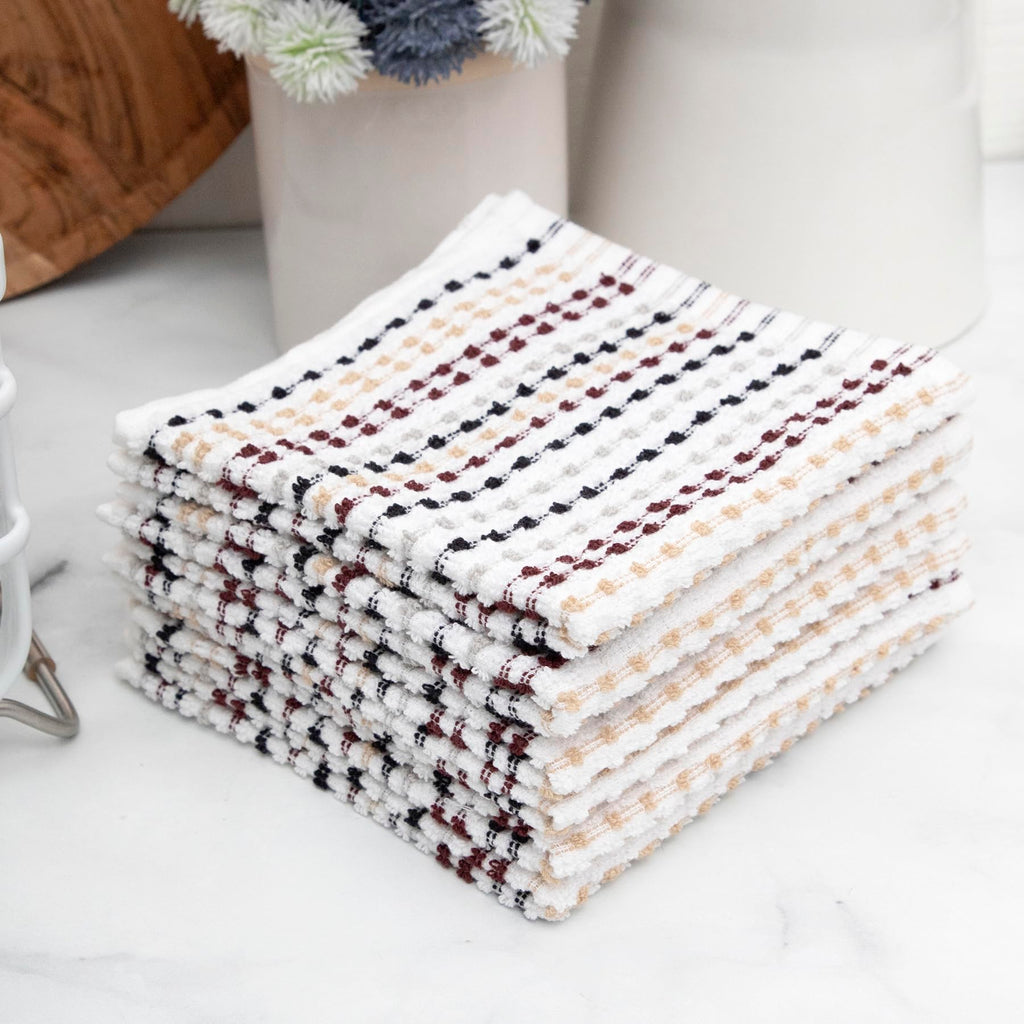Ritz Pebble Bar Mop Cloth, Neutral Color, 6 Piece Set
