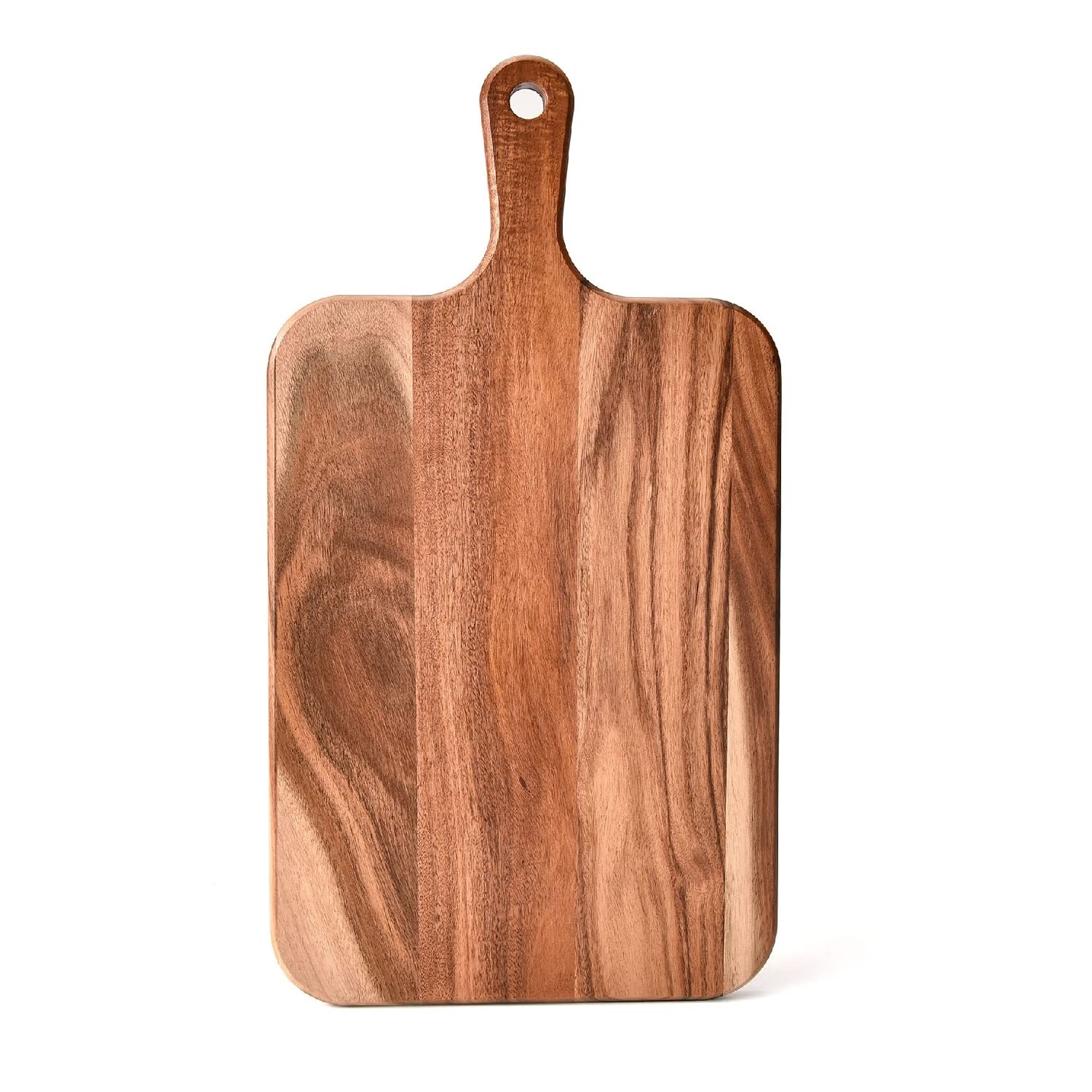 UgyDuky Acacia Wood Cutting Board Wooden Kitchen Cutting Board with Handle Wooden Chopping Board Wood Serving Board Charcuterie Board Serving Board for Food Prep Bread Fruit Vegetable Meat Serving