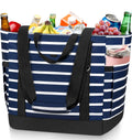 HUANLANG Soft Cooler Bag Insulated for Travel,Large Insulated Grocery Bags with Zippered Top,PEVA Collapsible Insulated Food Delivery Bag for Beach, Travel, Picnics