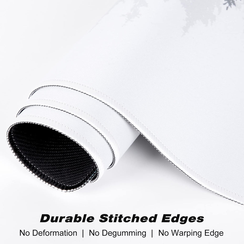Atufsuat Extended Large Mouse Pad, XXL Gaming Mousepad 31.5 x 15.7 Inch, Big Computer Keyboard Desk Pad, Waterproof Mouse Mat with Stitched Edges and Non-Slip Base for Office Gaming, Ink Forest
