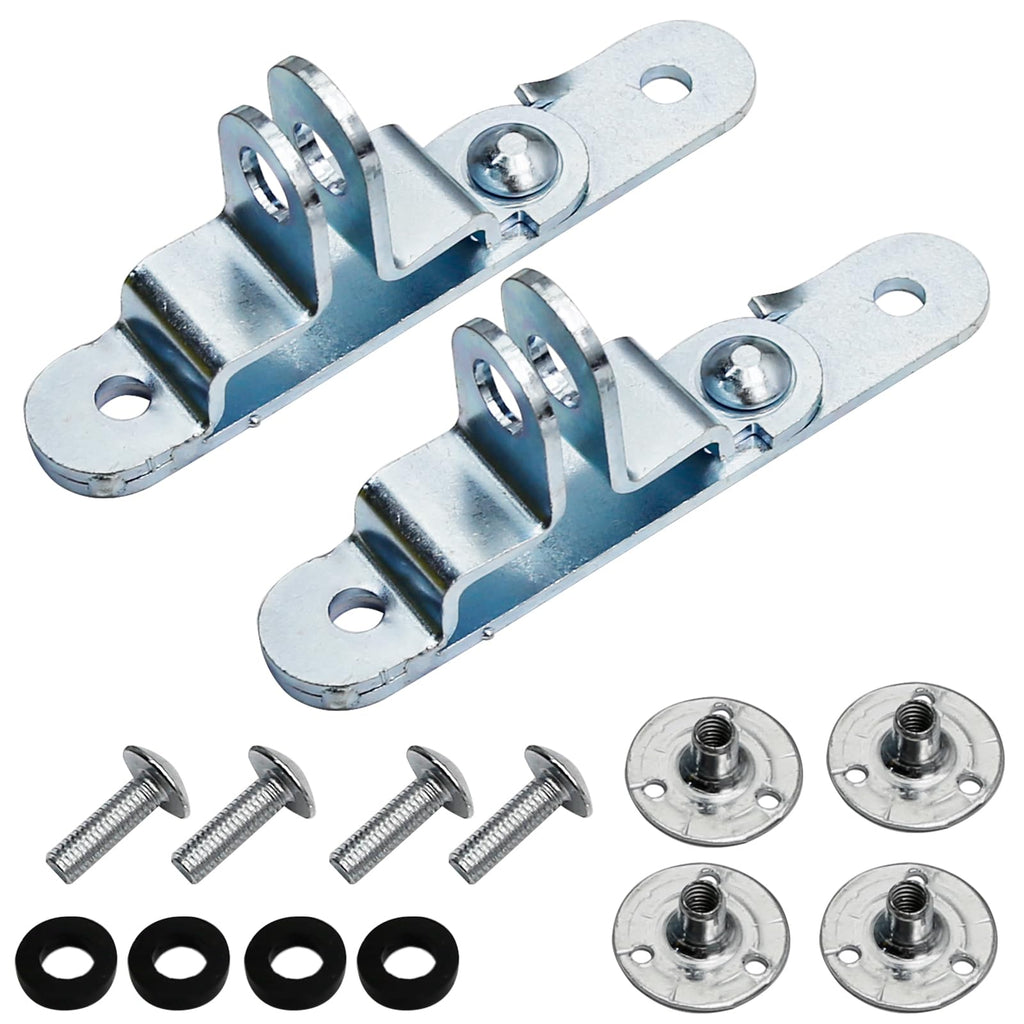 Hoypeyfiy 2Pcs Trailer Door Hasp Kit, Cargo Trailer Door Latch Catch for Enclosed Car Hauler, Truck, Flatbed Trailer, Container