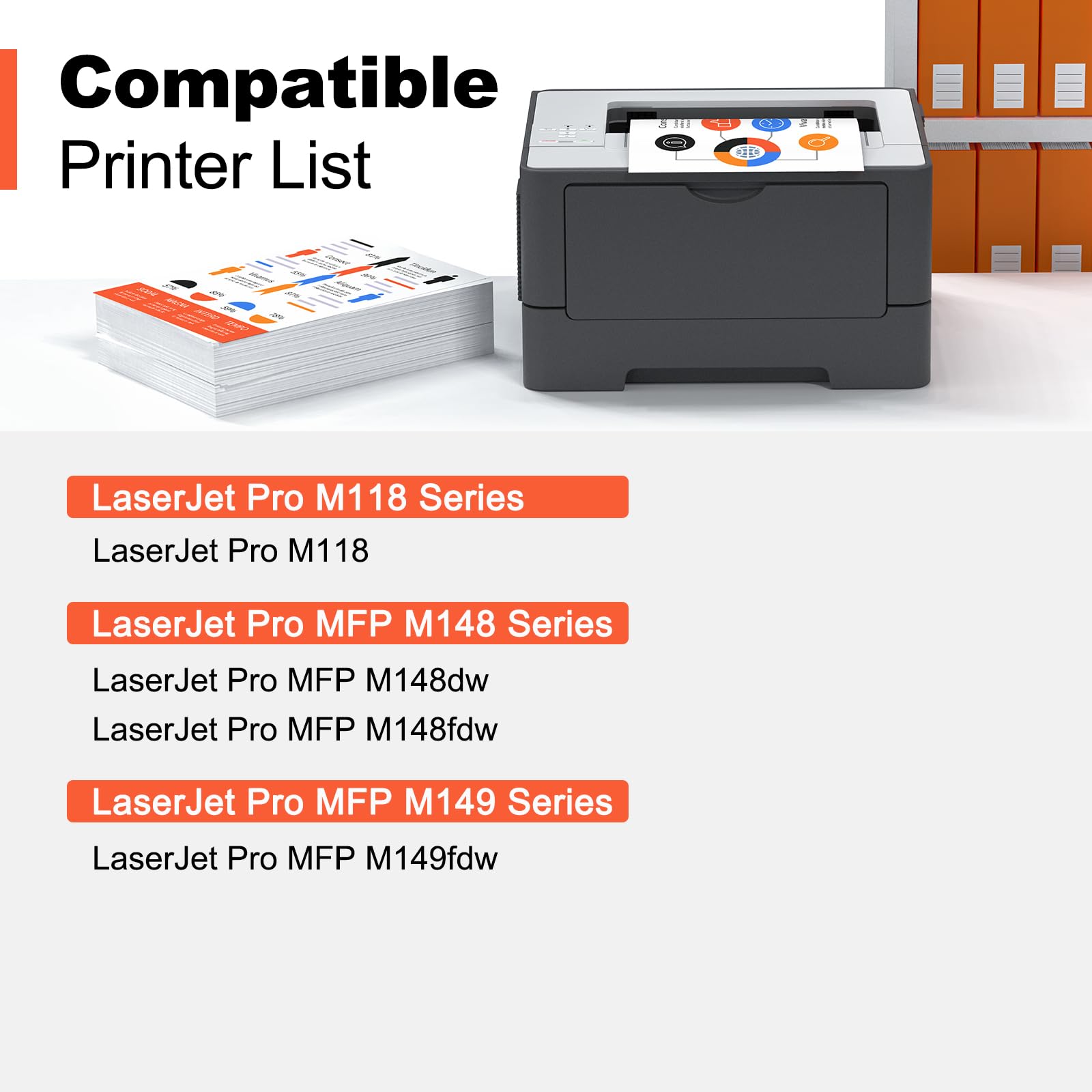 Compatible 94A CF294A Toner Cartridge Replacement for HP CF294A 94A CF294X 94X Toner Black Ink for Pro M118dw HP Pro MFP M148dw M148fdw M149fdw M118 M148 Printer 2 Pack