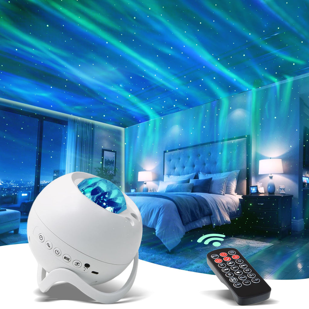 CAIYUE Galaxy Projector, Star Projector, with Bluetooth, White Noise, Remote Control, Room Decor,Bedroom nightlight,Room led,Ceiling, Party