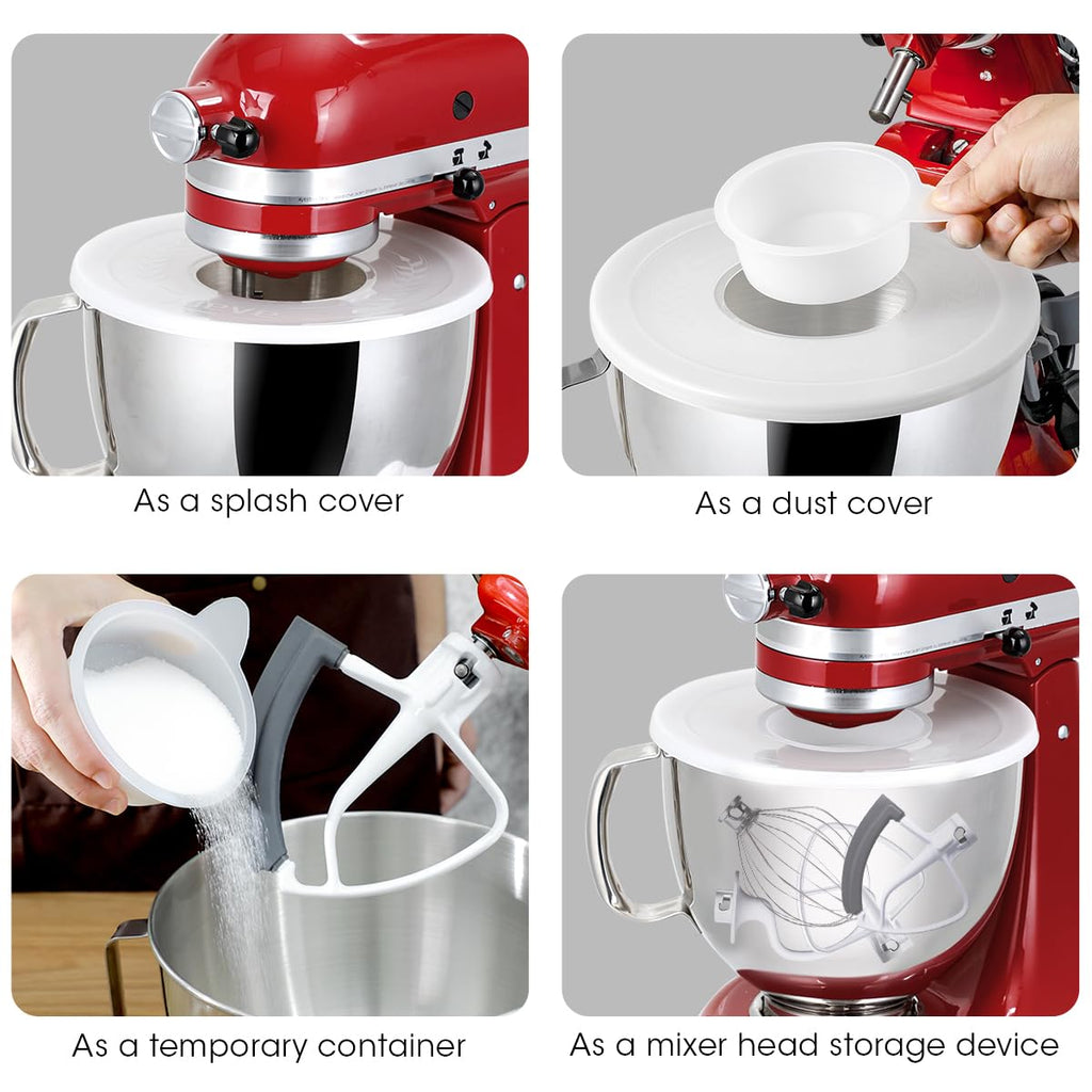 Aieve Mixer Bowl Covers,Guard Lids for KitchenAid 4.5-5 Quart Tilt-Head Stand Mixer to Prevent Ingredients from Splashing Out(2 Pack)