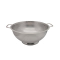 Fox Run Large Stainless Steel Colander, 5 Quart Pasta Strainer with Handles, 11” x 13.5” x 5”