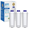 GOLDEN ICEPURE Coffee Machines Water Filter Compatible with De'Longhi DLSC002, SER3017 & 5513292811,De Longhi,ECAM, Esam, ETAM, BCO, EC-Series,3 Pack