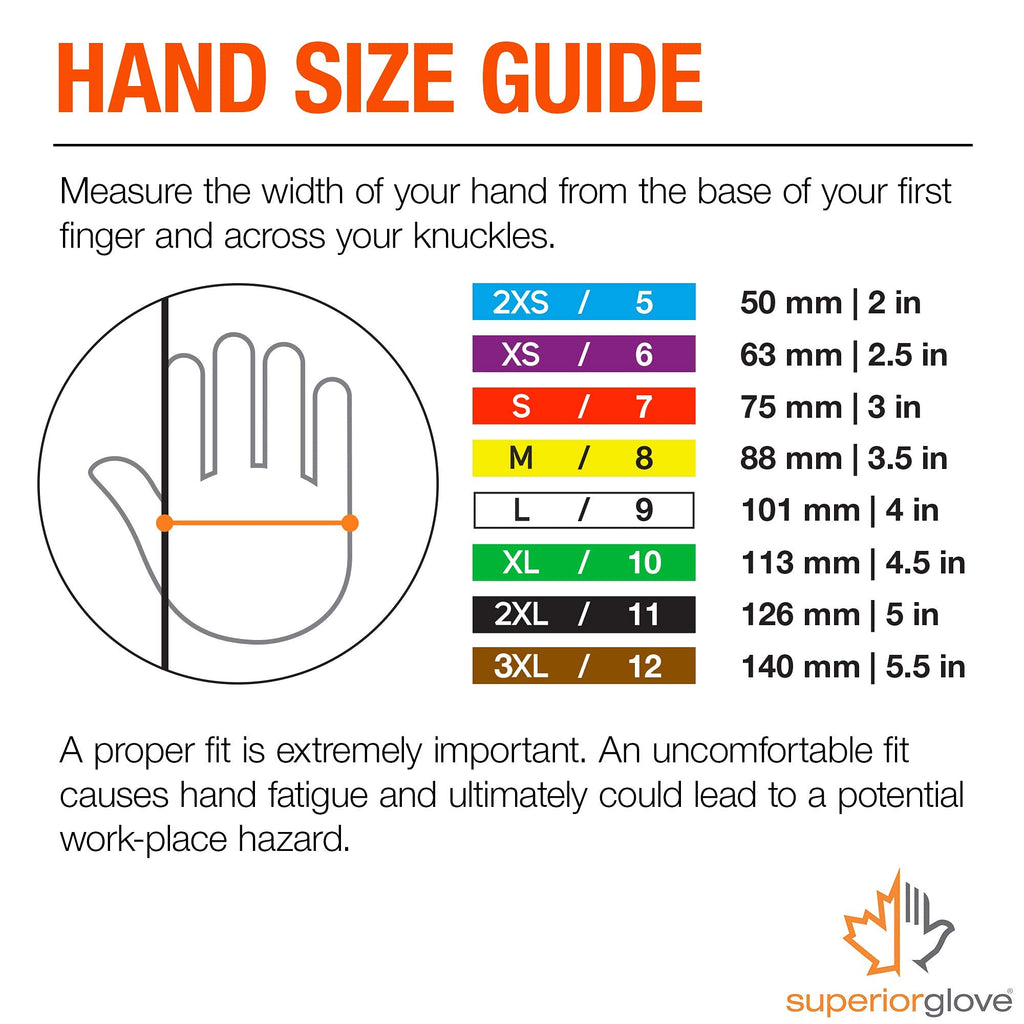 Superior Gardening Gloves 3-Pack for Landscaping and Yard Work - Rose Pruning Gloves with Moisture Wicking (High Visibility Color) S13HVL (Large)