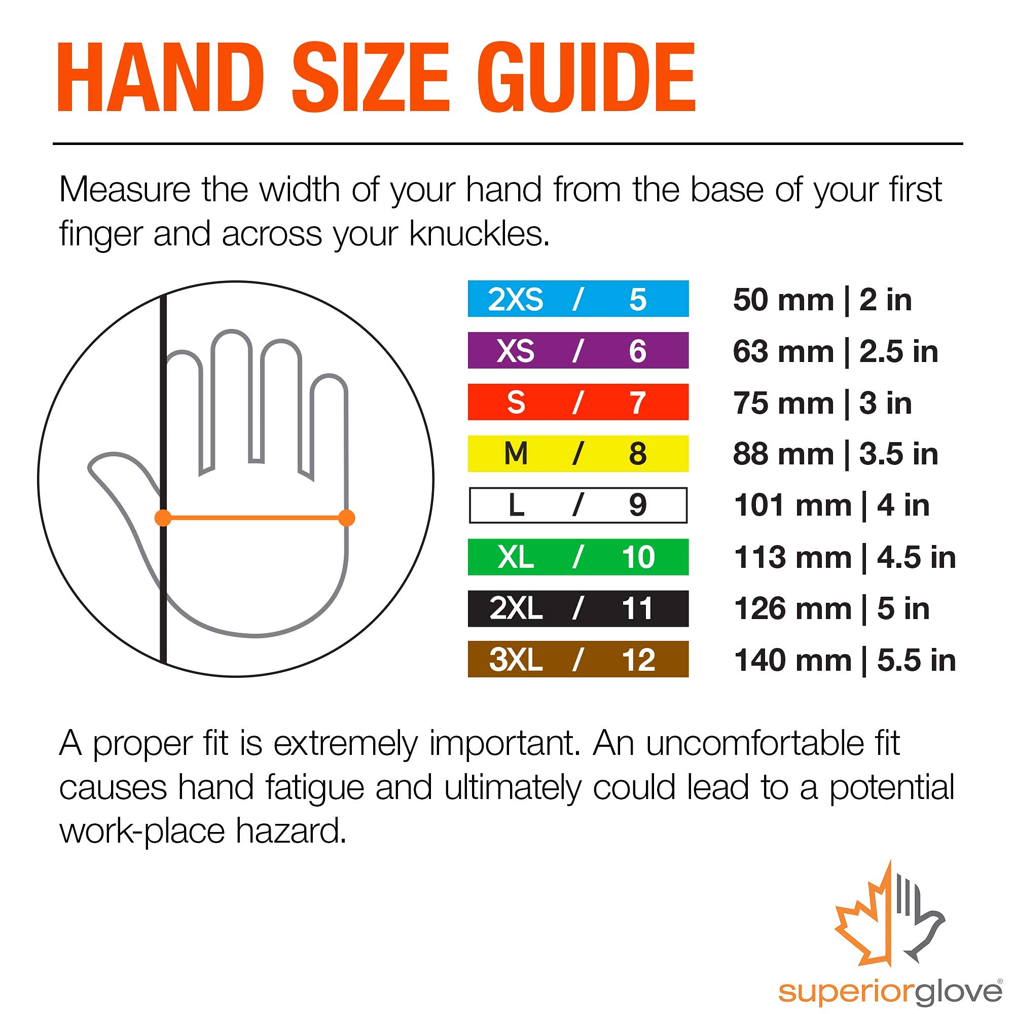Superior Gardening Gloves 3-Pack for Landscaping and Yard Work - Rose Pruning Gloves with Moisture Wicking (High Visibility Color) S13HVL (Large)