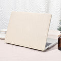 Seorsok Compatible with MacBook Pro 13 inch Case M2 2023,2022,2021-2016 A2338 M1 A2251 A2289 A2159 A1989 A1708 A1706,Elegant Plastic Hard Shell Case with Transparent Keyboard Cover,Beige Woven Fabric