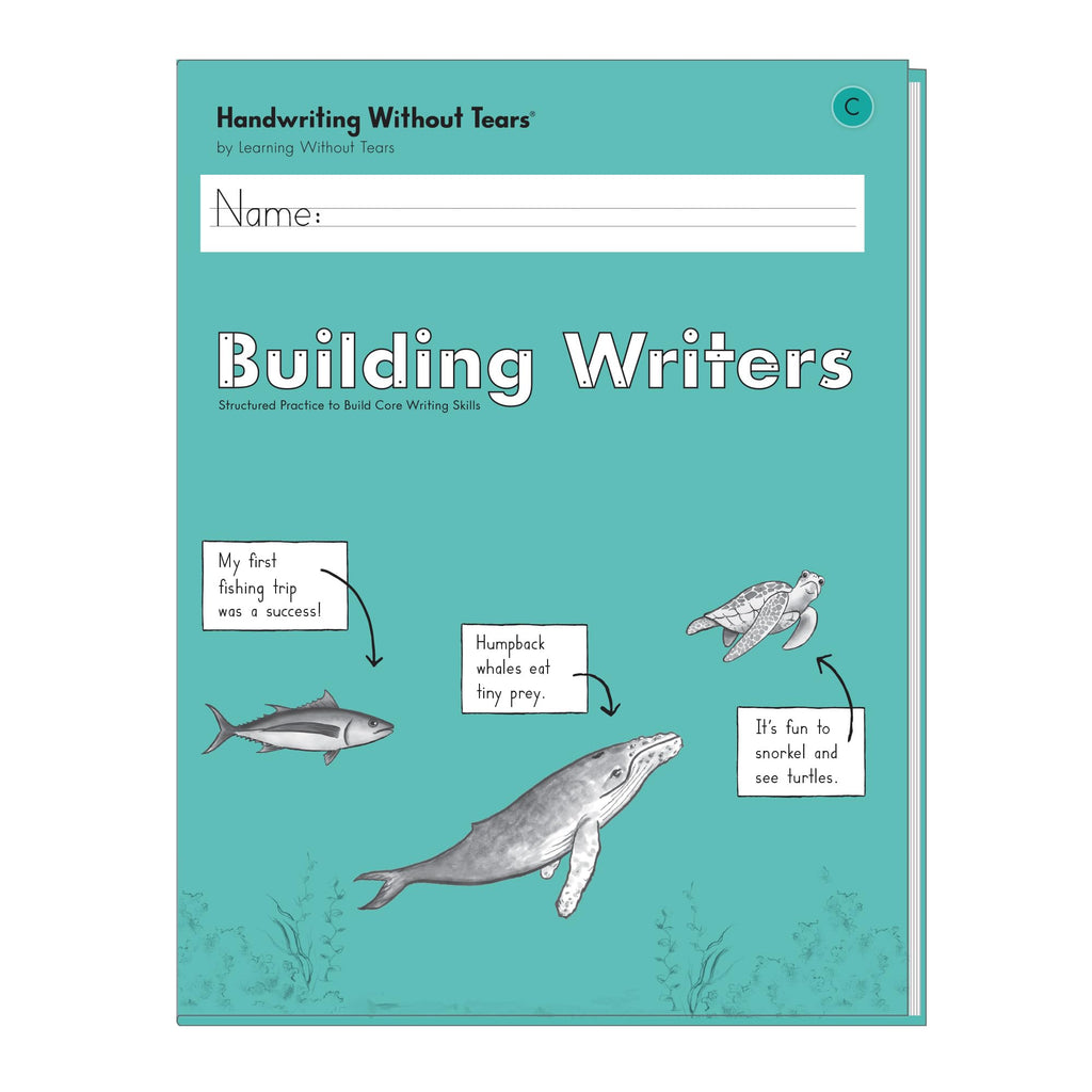 Learning Without Tears Building Writers, Student Edition- Grade 2, Writing Skills in Narrative, Information, Opinion Style, Writing Fluency- Independent Writing or Whole Class- For School and Home Use