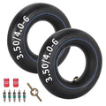 RUTU 3.50/4.00-6 Inner Tube,Butyl Rubber Tube For Lawn Garden Wheelbarrows,Go Kart,Mini Bike,Hand Trucks,Snowblowers,Garden Cart,Heavy Duty 13x4.00-6 4.10-6 3.50-6 Tube With TR87 Bent Valve （2 Packs）