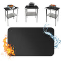Boribim Under Grill Mat for Outdoor Grill, 24 x 31 Inches Heat Resistant Countertop Mat, Fire Pit Mat, Double-Sided Fireproof Pad, Oil-Proof Waterproof BBQ Protector for Table (1.2mm)