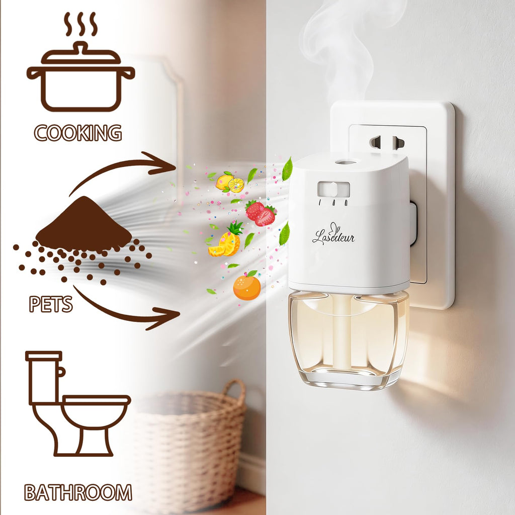 Plug In Air Freshener Refills, Black Cherry, Raspberry Berry, Citrus & Melon Cucumber Scent For Home, 12 Count Plug-In Fragrance Refill, Compatible with Air Wick & Glade, Not Include Glade Plus