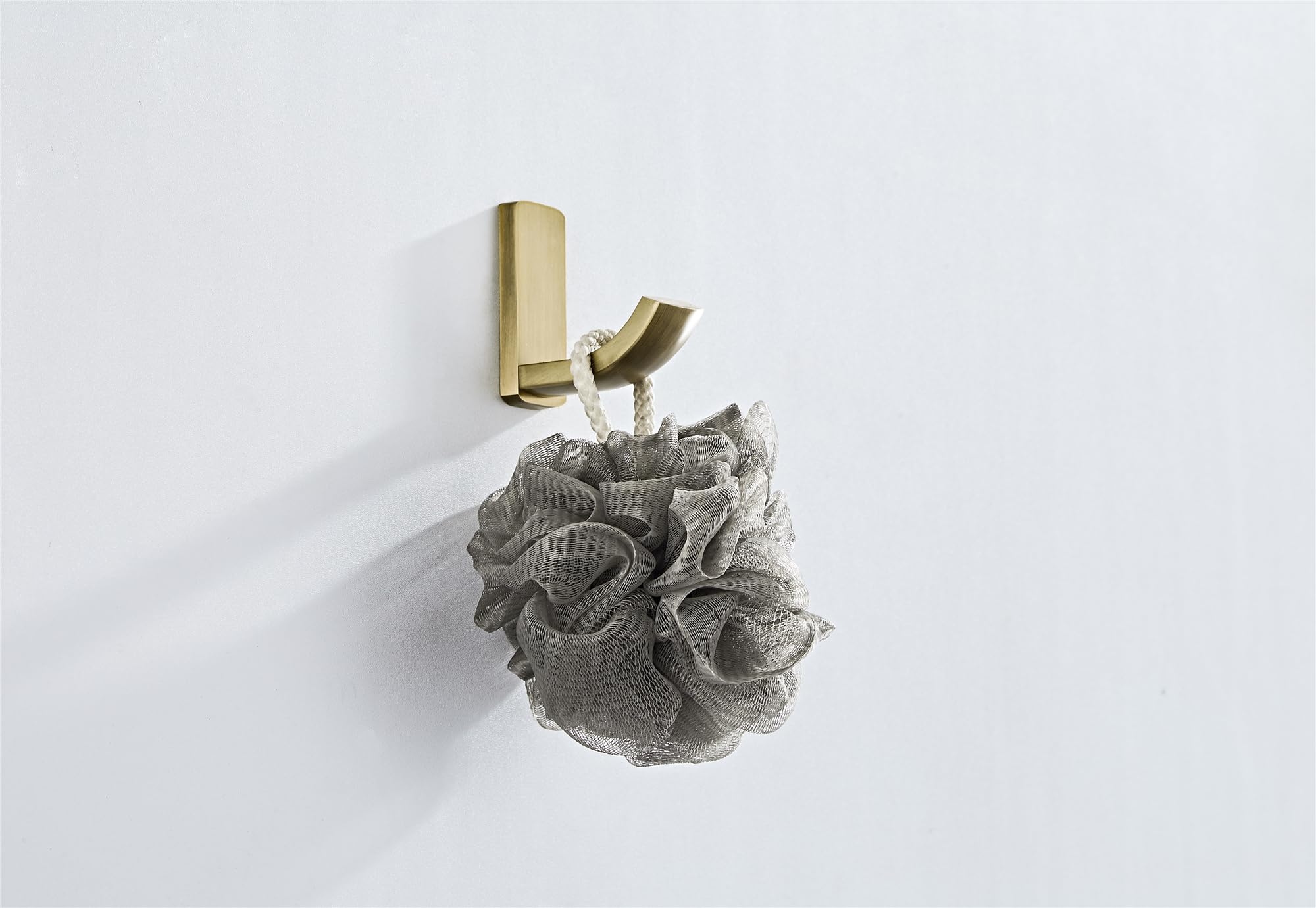 Flybath Coat Hooks Antique Brass Shower Towel Robe Hook for Hanging Bathroom Kitchen Hooks Wall Mounted, Brushed Bronze - 2 Pack