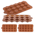 DECHOUS 4 Pack Maple Leaf Candy Mold: Silicone Maple Syrup Candy Molds Tray for Chocolate Gummies Candies Fondant Home Party