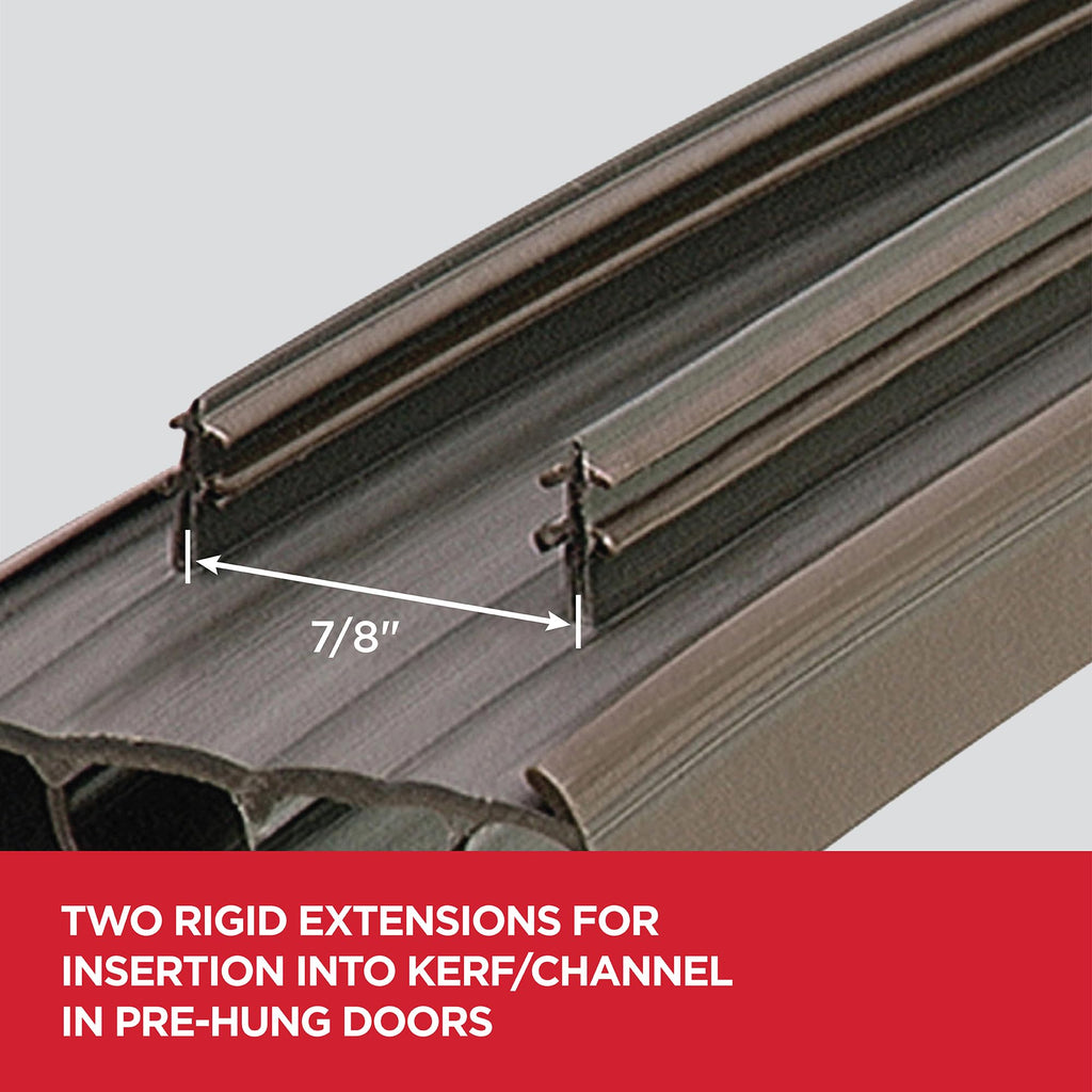 M-D Building Products 67967 35-3/4-Inch Kerf Style Replacement Door Bottom with Vinyl Fins, Brown