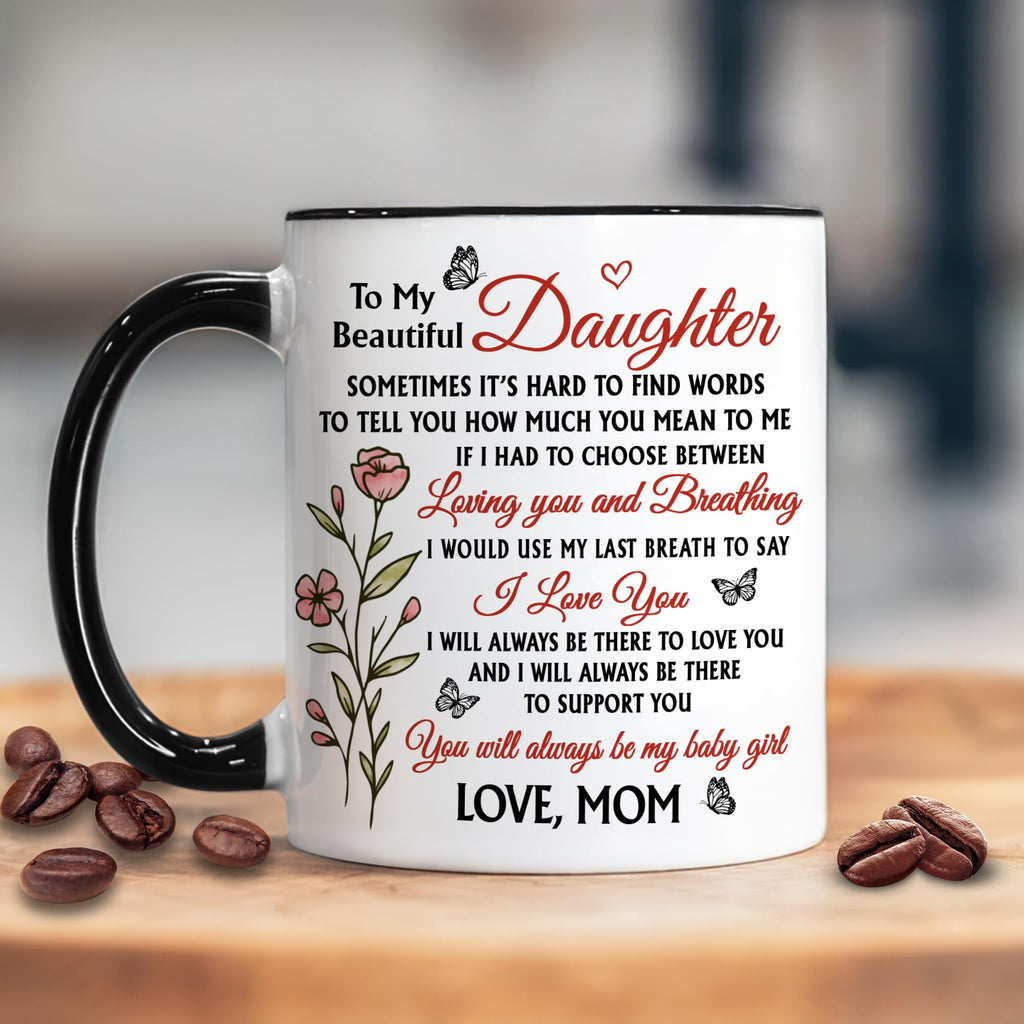 Hyturtle to My Daughter Coffee Mug 11oz for Daughter from Mom - Mom's Choice for Mother's Day, Birthday, Christmas