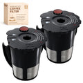 Podoy K Cup 2.0 Reusable Coffee Filter 119367 2.0 Model Black Small Coffee Filter K200 K250 K300 K350 K400 K450 K460 K475 K460 K500 K550 K560 K575 (Pack of 2)