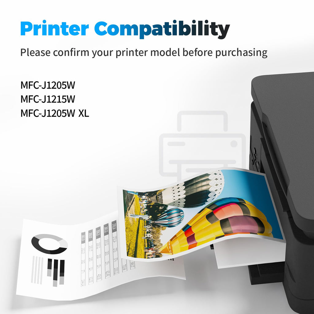 BAIINK LC404 Ink Cartridges Replacement for Brother Ink Cartridges LC404 LC-404 LC404XL Compatible with Brother MFC-J1205W MFC-J1215W MFC-J1205W XL Printer (4 Pack, Black Cyan Magenta Yellow)