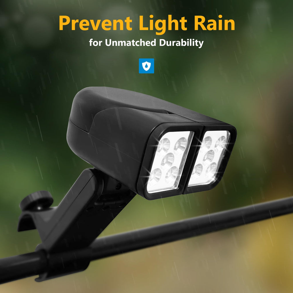 lfcfordx Grill Light - BBQ Grilling Accessories with Bright Dual Lamp Head for Smoker, Outdoor Cooking, Barbecue and Cycling Lighting, Gifts for Men