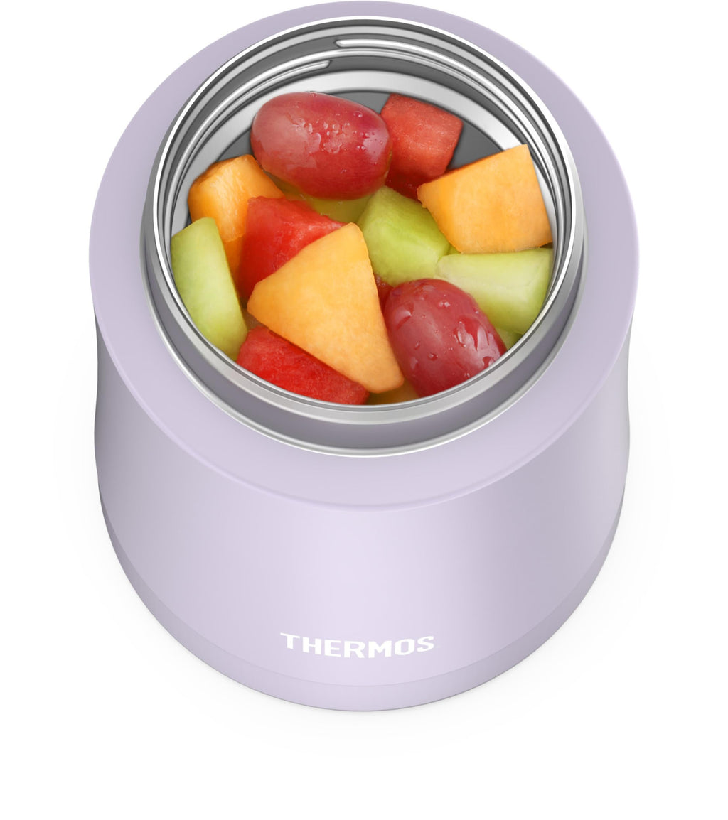THERMOS 16 Ounce Stainless Steel Vacuum Insulated Food Jar, Matte Lilac