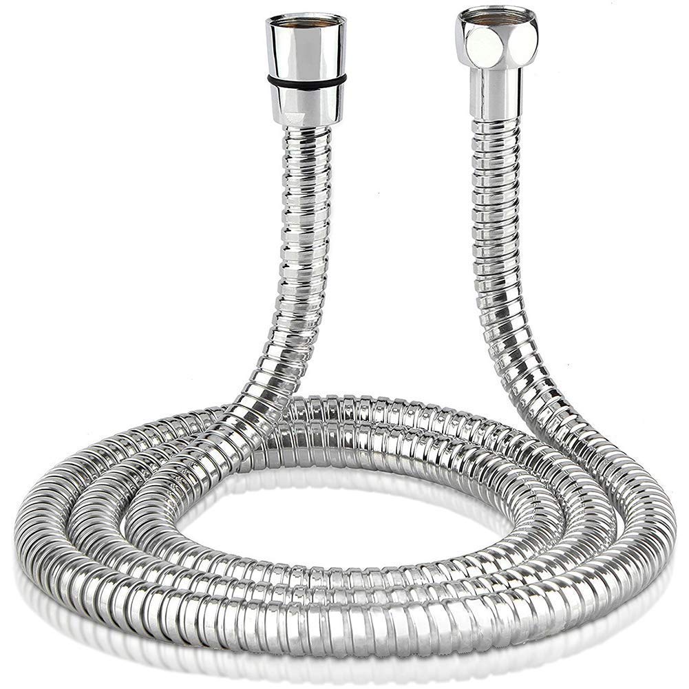 Kunova (TM) 10FT 10 FT 120 Inch 120" 3 Meters 304 Stainless Steel Extra Long Shower Head Hose Copper Head Shower Hose Bathroom Handheld Showerhead Sprayer Extension Explosion-Proof