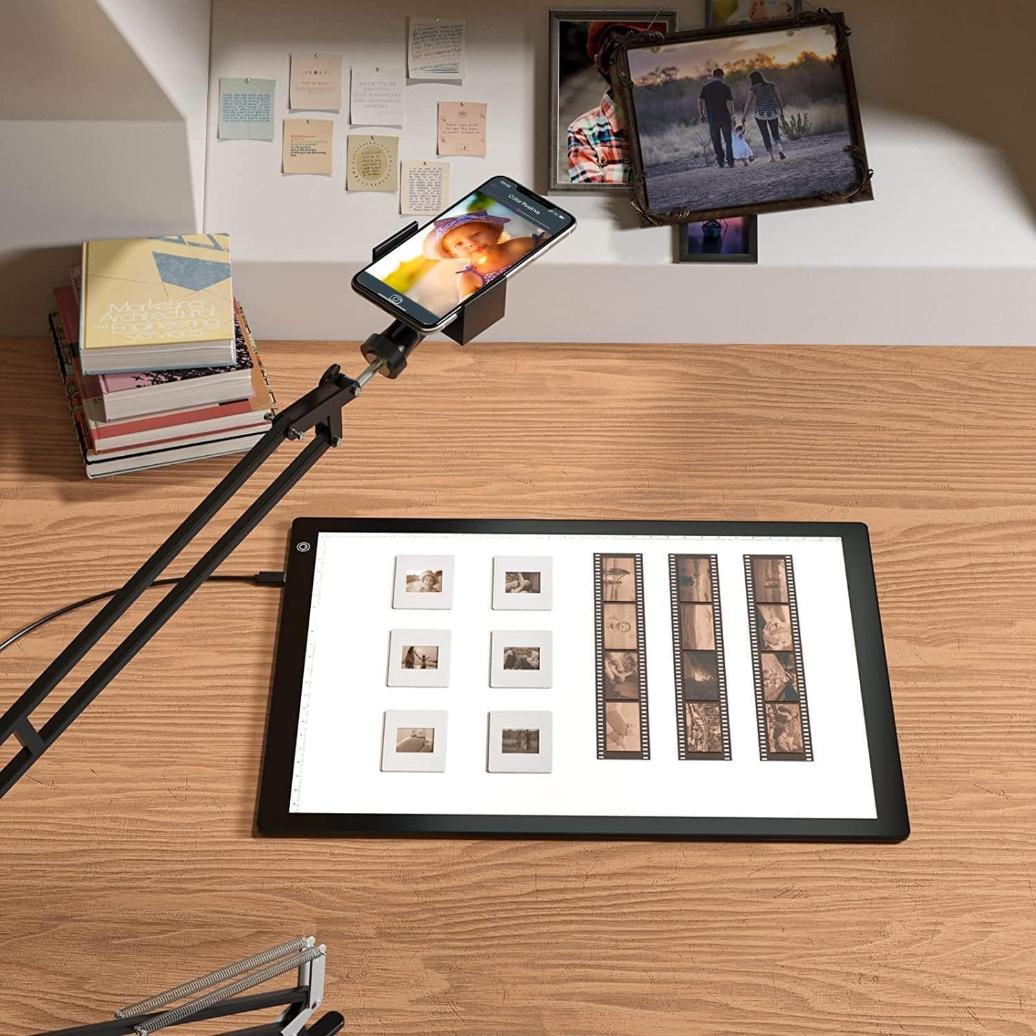 eyesen Slide Viewer Light Box, Ultra-Thin A4 USB Powered Light Scanner for Photo Slide and Film Negative Scanning,Tattoo Drawing, Artist Sketching, Stenciling