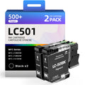 LC501 Ink 2 Black LC501 Ink Cartridges Compatible with Brother LC501 LC501XL Ink Cartridges Work with MFC-J1410DW MFC-J1260DW MFC-J1360DW Printers LC501bk 2 Pack